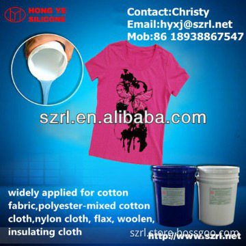 Silicone ink for textile coating